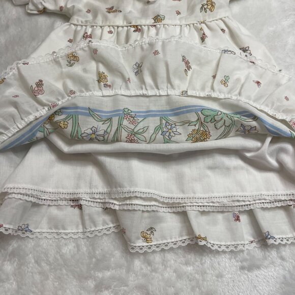 Vintage Wildflower Collection Floral Dress Girls‎ Size 5 High Neck Lace Cottage - Picture 5 of 13